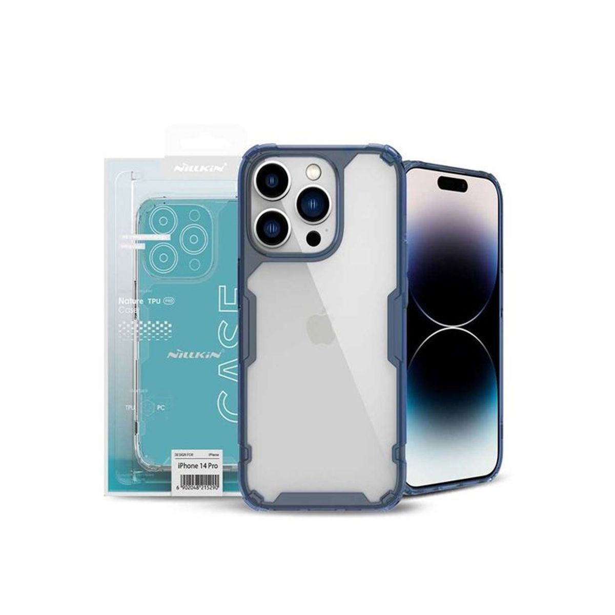 NILLKIN - Case Nillkin Nature Pro TPU Para iPhone 14 Pro Max - Azul