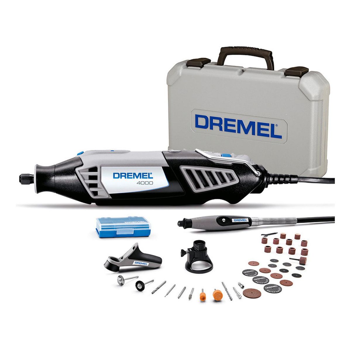 DREMEL - Minitorno Dremel 4000 Kit 36 Accesorios + 3 Aditamientos