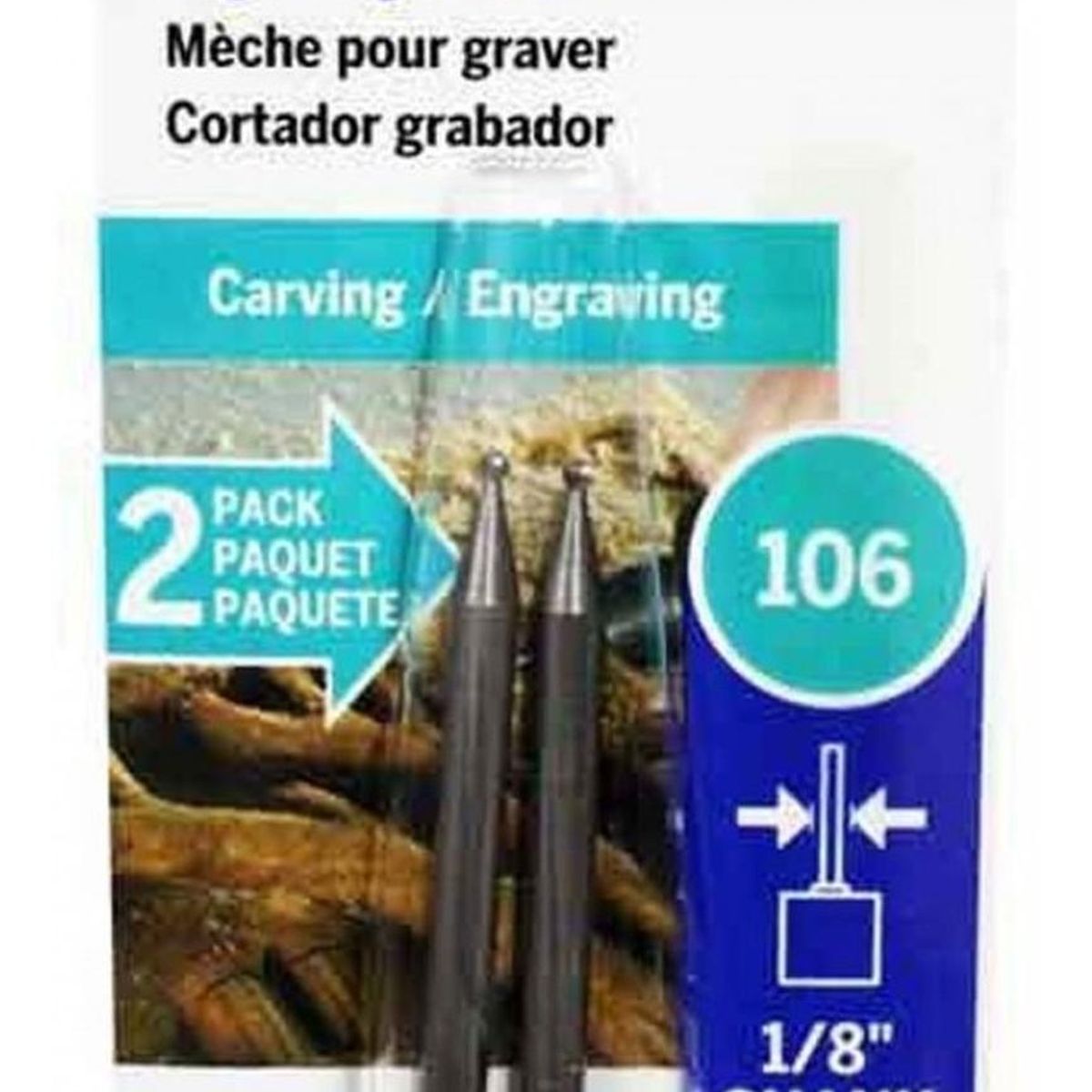 DREMEL - Fresa para grabado redonda 1/16" Dremel 106
