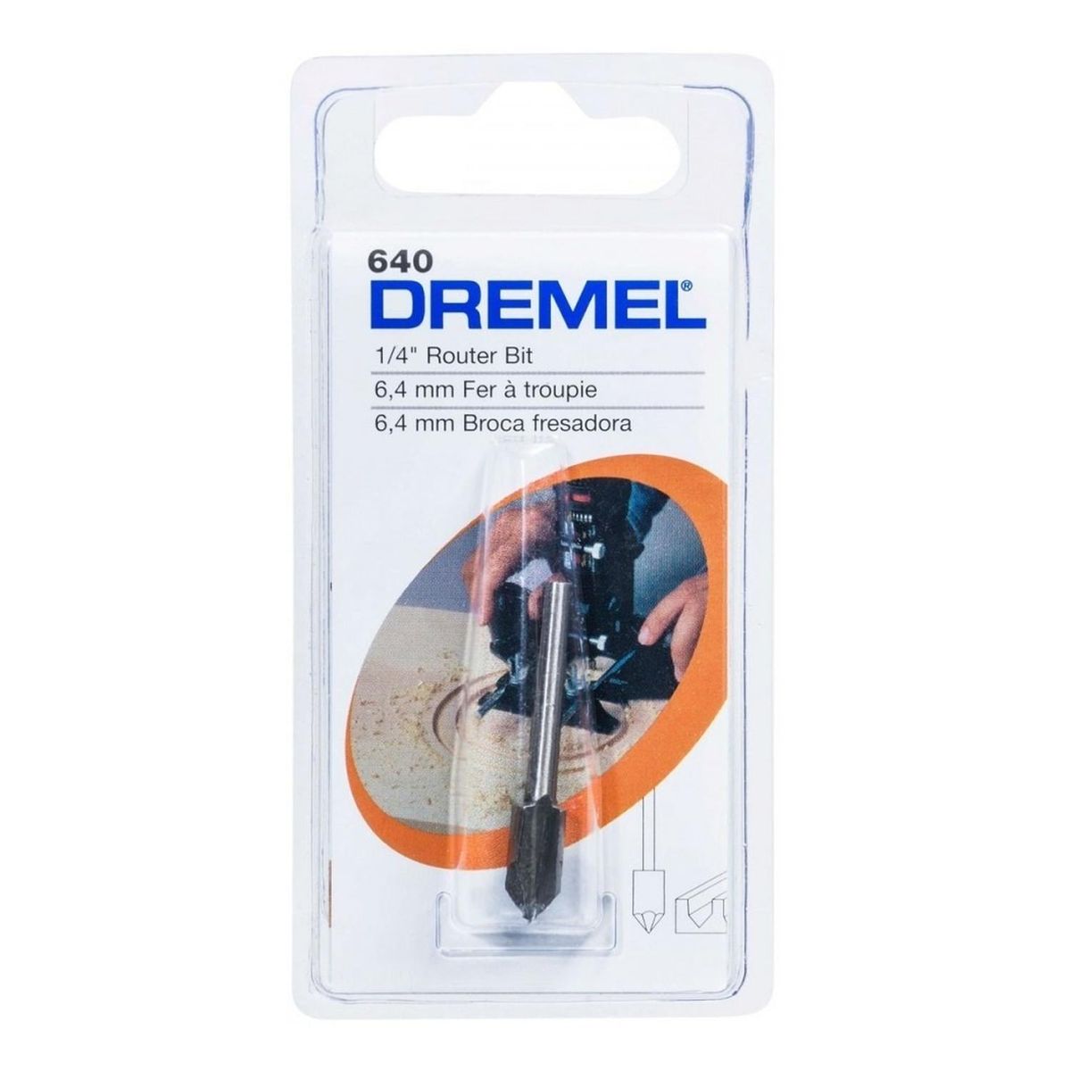 DREMEL - Fresa Ranuras en V" 1/4" Dremel 640