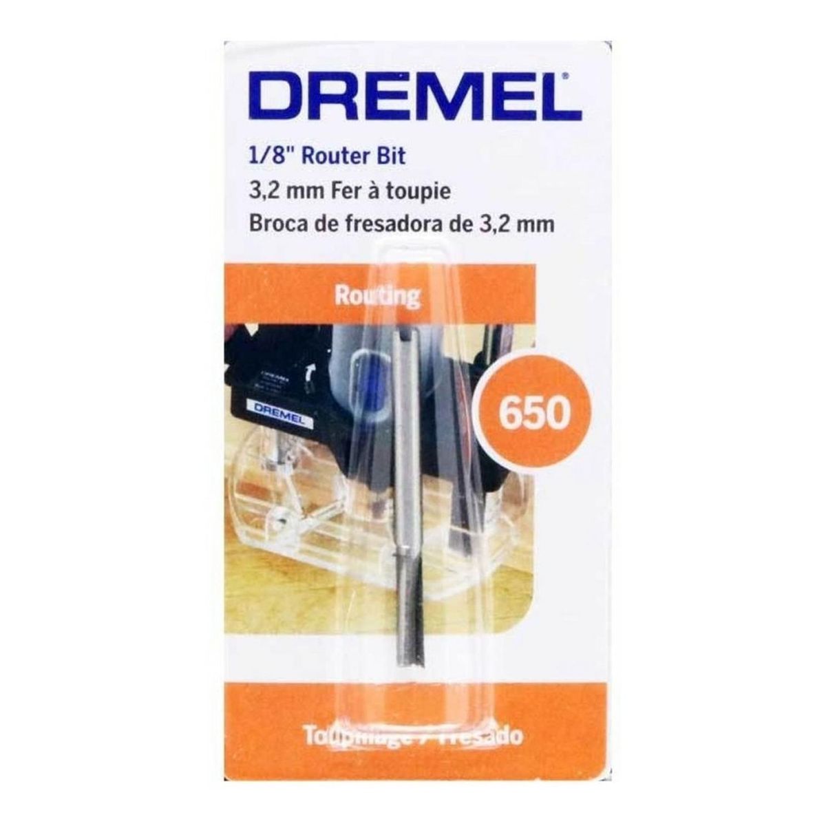DREMEL - Fresa Recta 1/8" Dremel 650