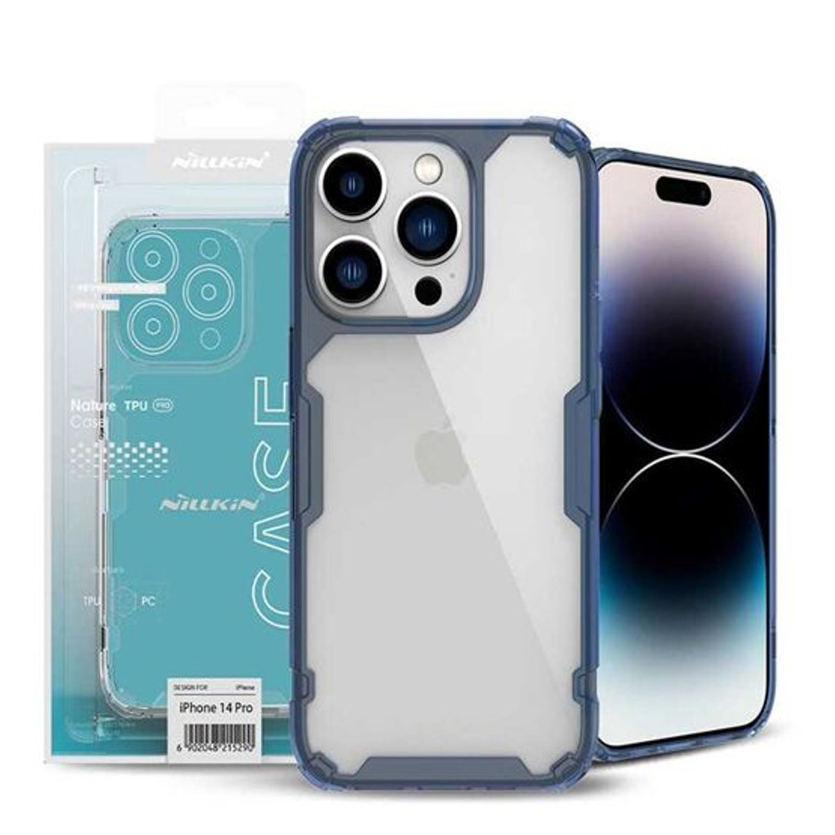 NILLKIN - Case Nillkin Nature Pro TPU Para iPhone 13 Pro Max - Azul
