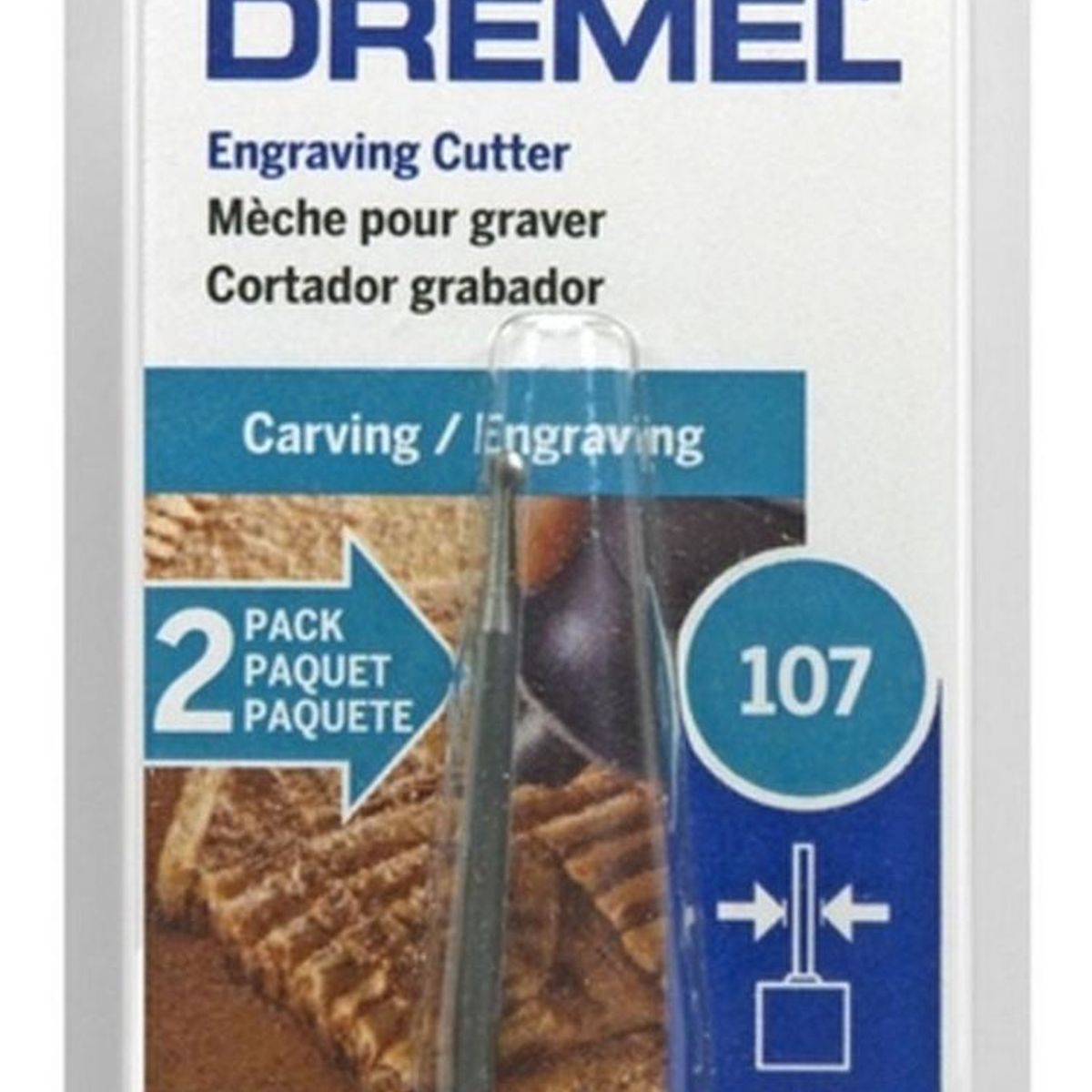 DREMEL - Fresa Para Grabado Redonda 3/32 Dremel 107