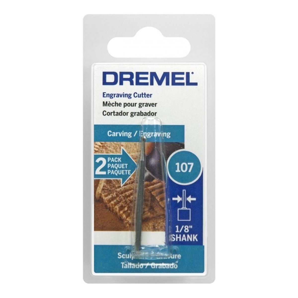 DREMEL - Fresa Para Grabado Redonda 3/32 Dremel 107