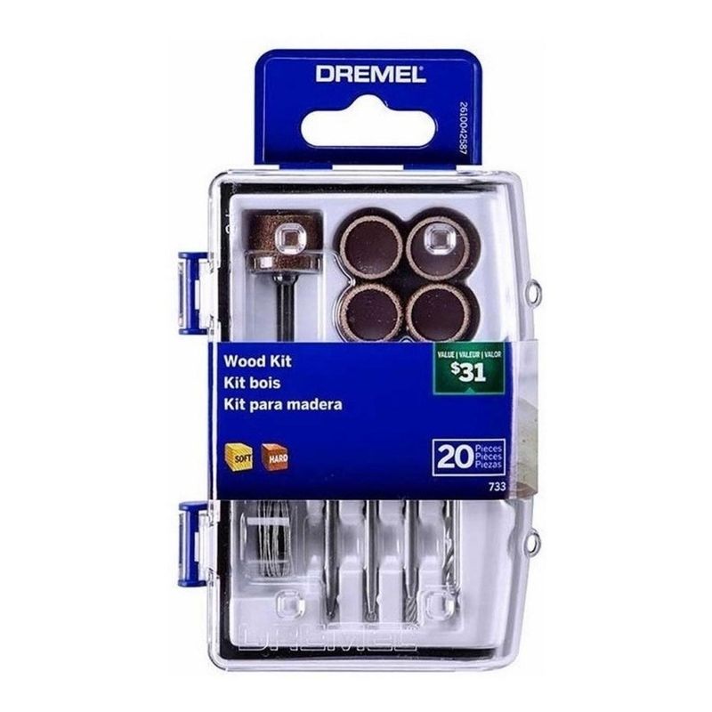 DREMEL - Micro Kit De Accesorios Para Madera Dremel 733