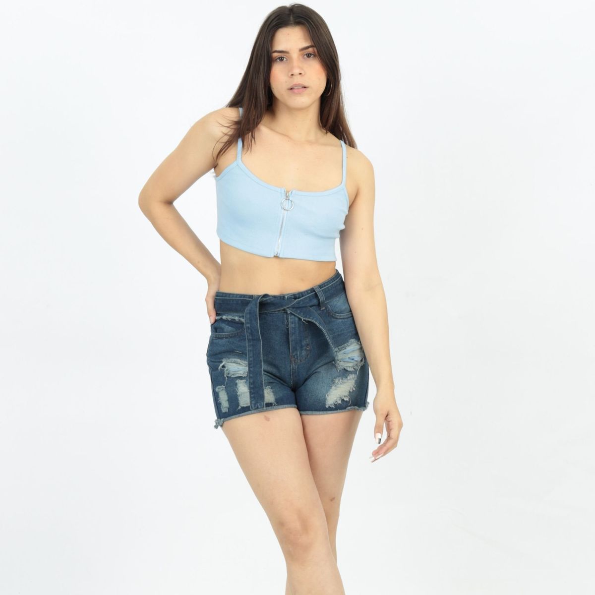 BENCUS JEANS - Short Jeans Lazo de Mujer