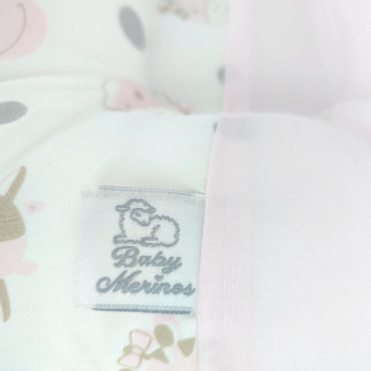 BABY MERINOS - Almohada Bebe anti-cabeza plana - Safari - Rosado