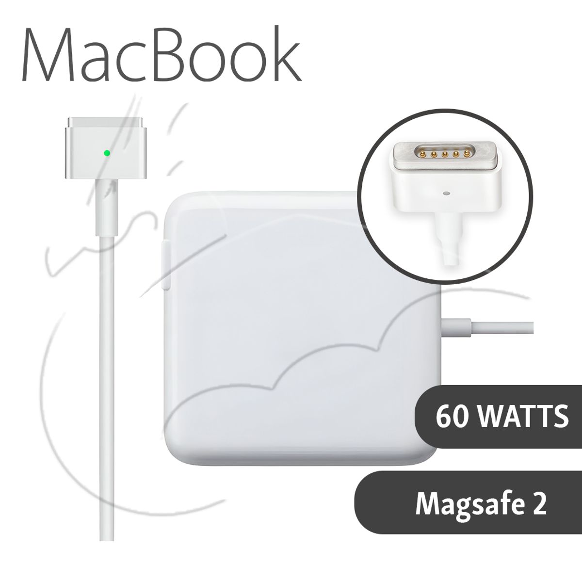 OEM - CARGADOR PARA MACBOOK PRO 60W CONECTOR MAGSAFE 2