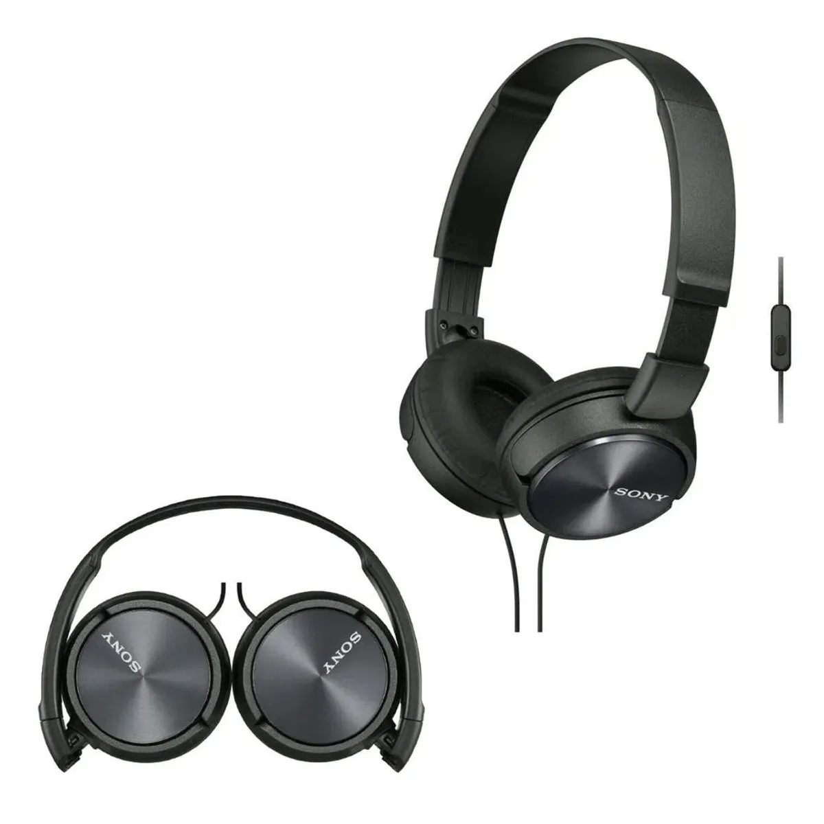 SONY - Audífono Sony MDR ZX310AP con Micrófono Plegable Negro
