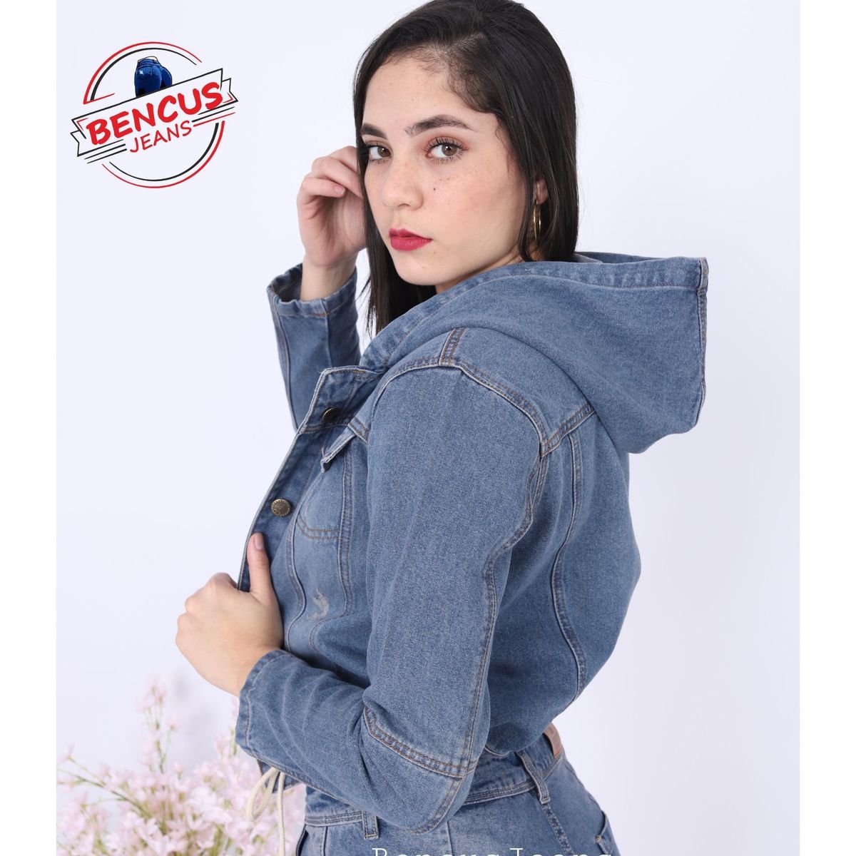 BENCUS JEANS - Casaca Denim Capucha Mujer