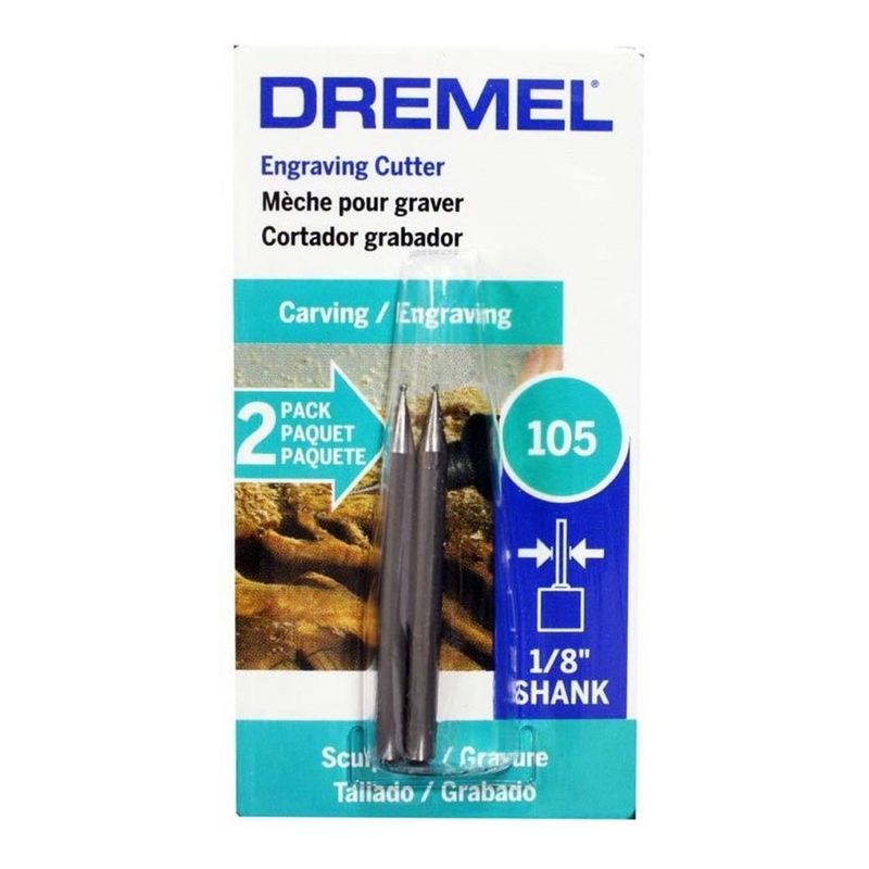 DREMEL - Fresa de grabado redonda 1/32" Dremel 105