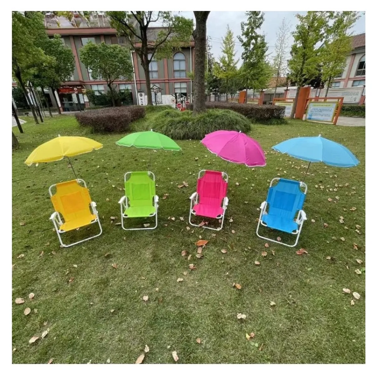 INSPIRA MARKET - Silla de Playa Camping Terraza Plegable Multicolor para Bebes y Niños