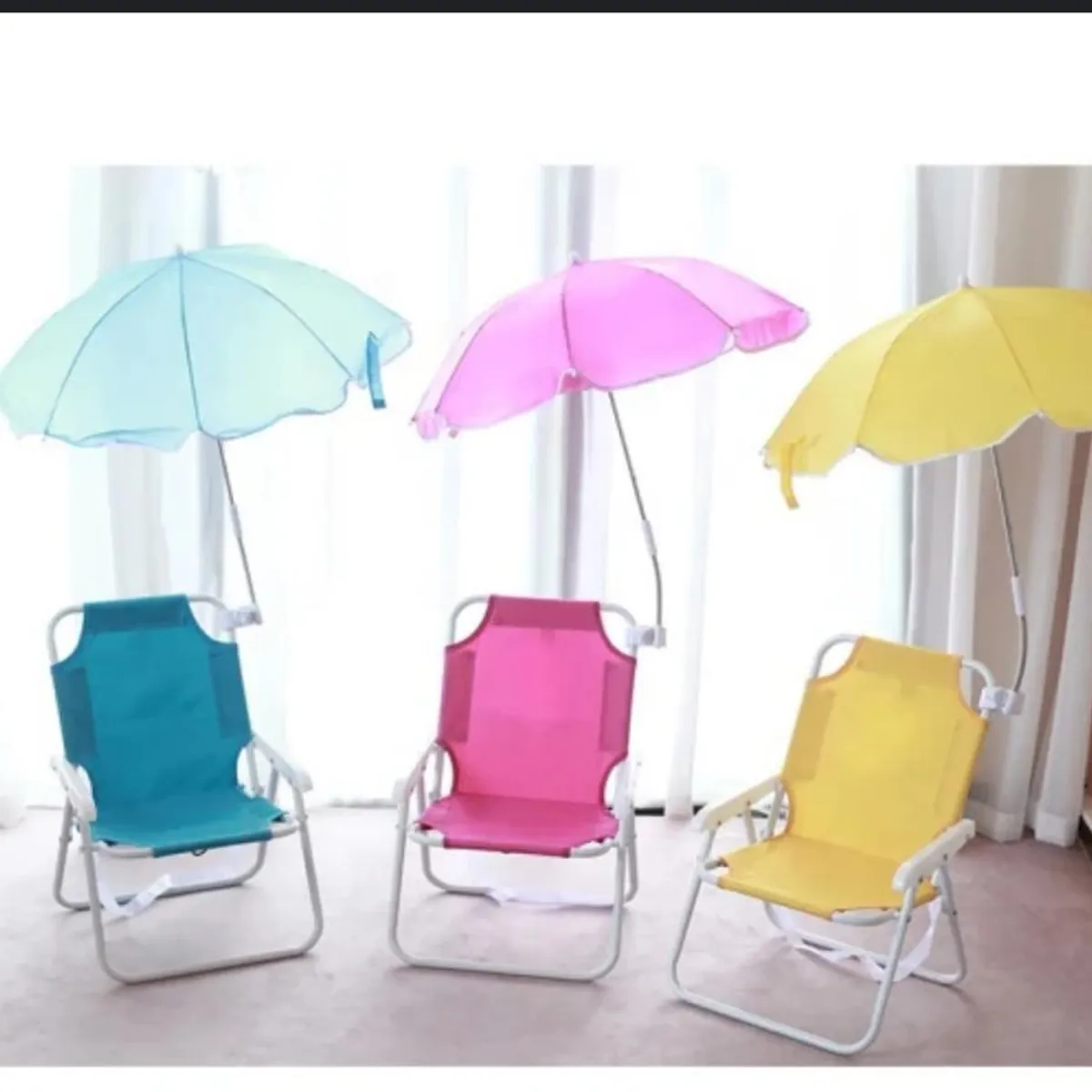 INSPIRA MARKET - Silla de Playa Camping Terraza Plegable Multicolor para Bebes y Niños