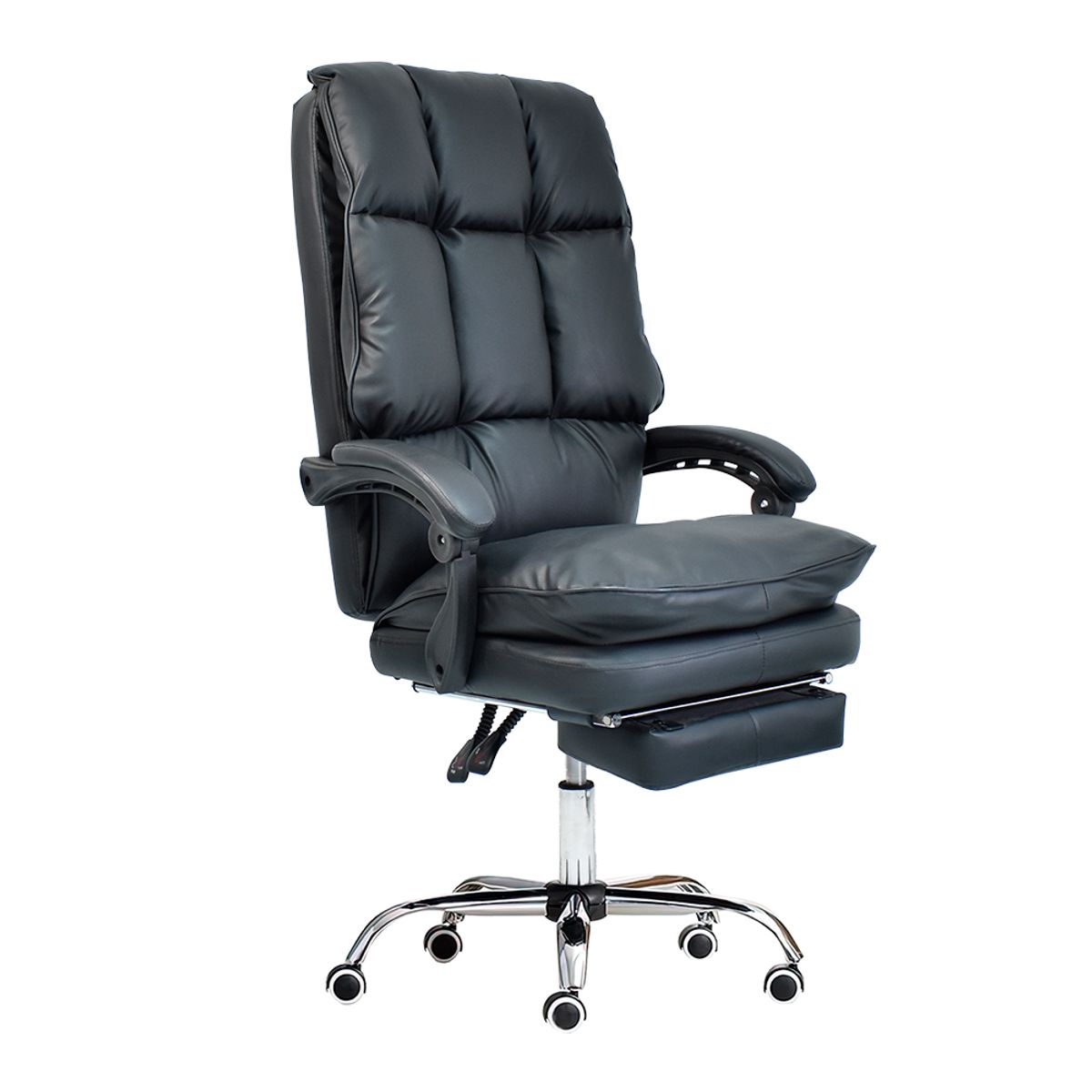 INIUS - Silla de Oficina Gerencial Lennox Reclinable con Reposapiés