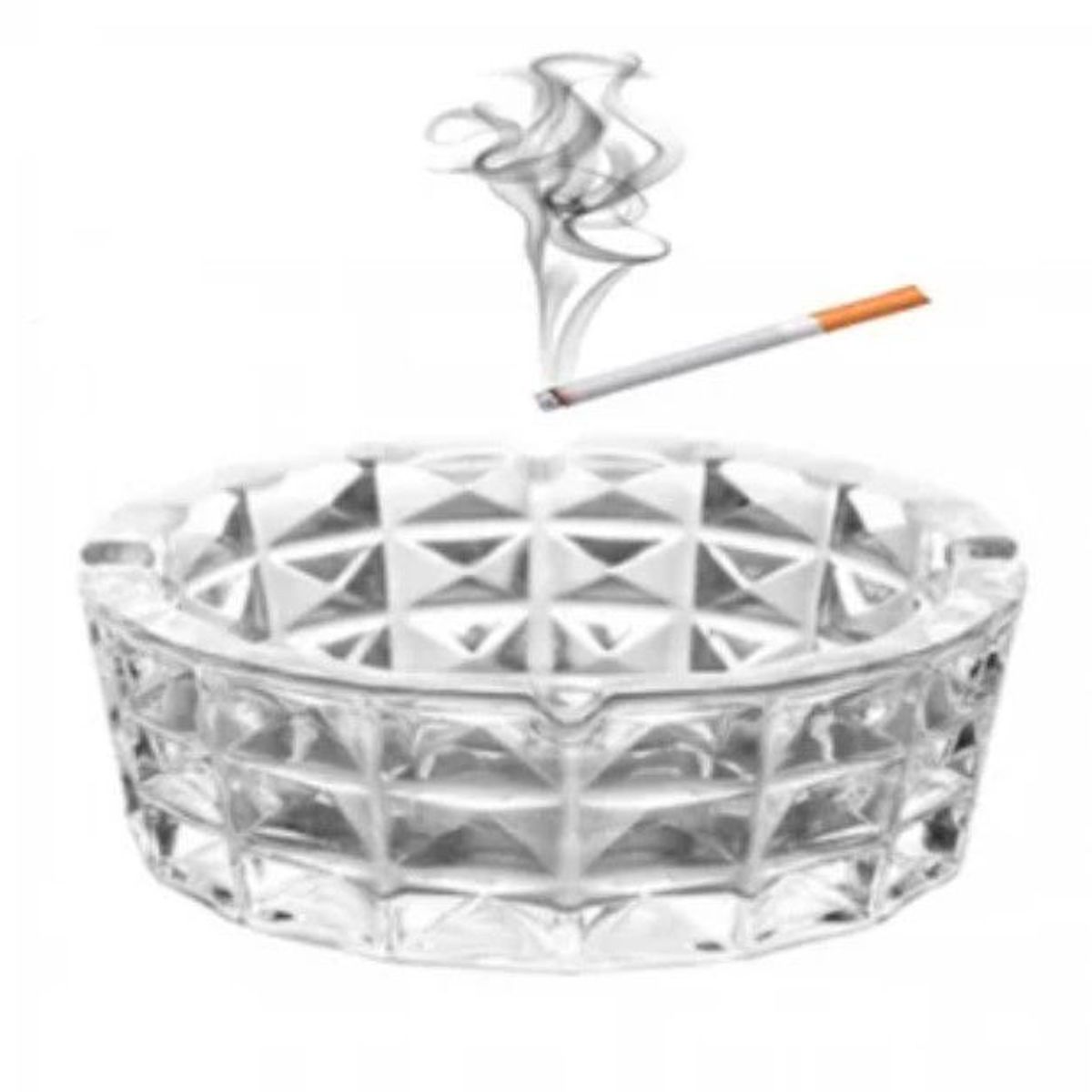 INSPIRA MARKET - Cenicero de Vidrio Grande Elegante