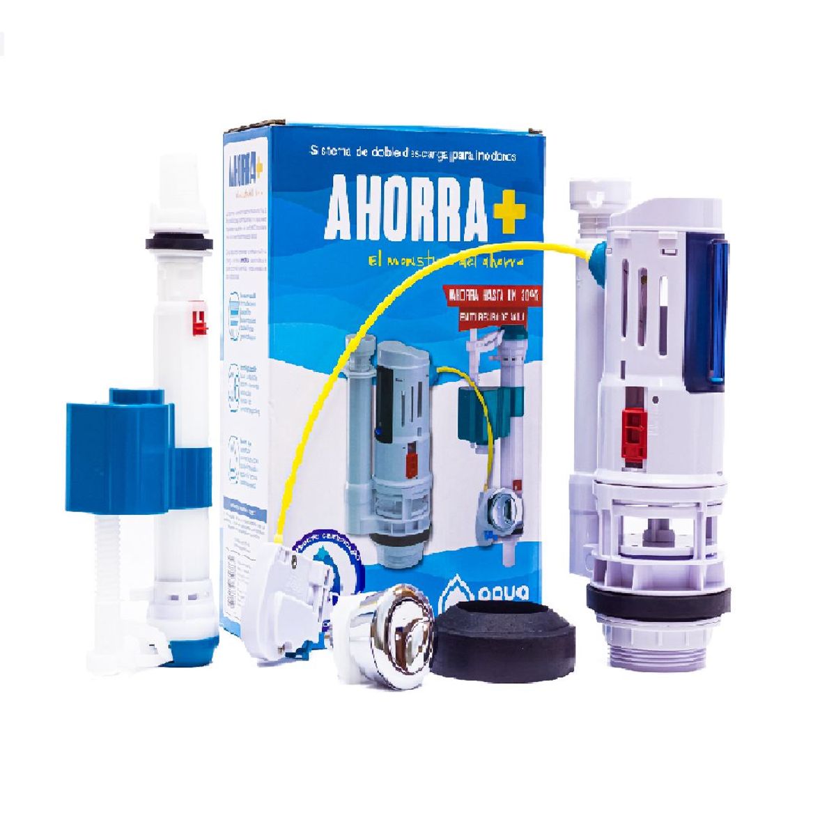 AGUA SANA - Sistema de ahorro para inodoro (2 piezas) /  Ahorra agua en tu recibo