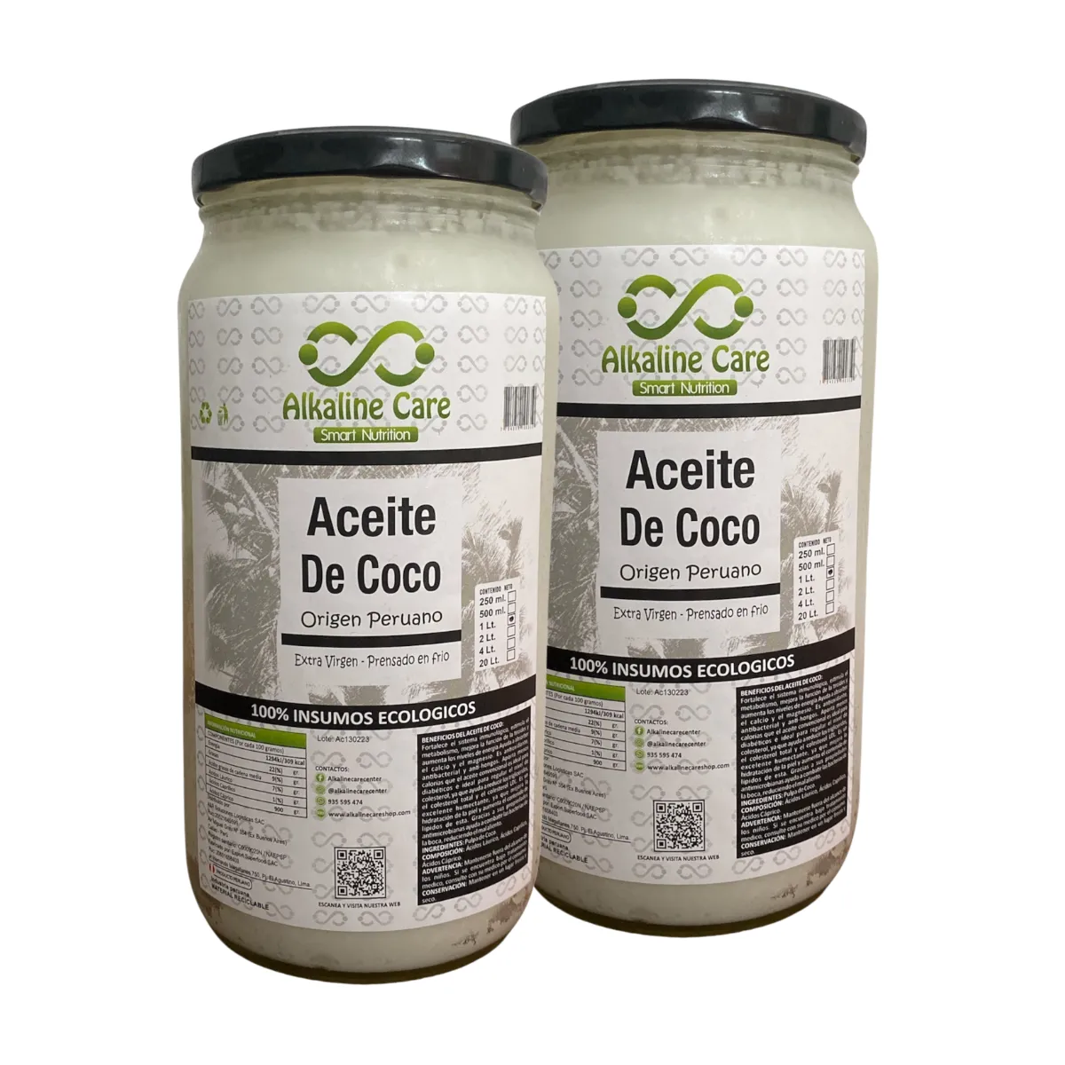 ALKALINE CARE - Aceite De Coco 2Lts Frasco Alkaline Care