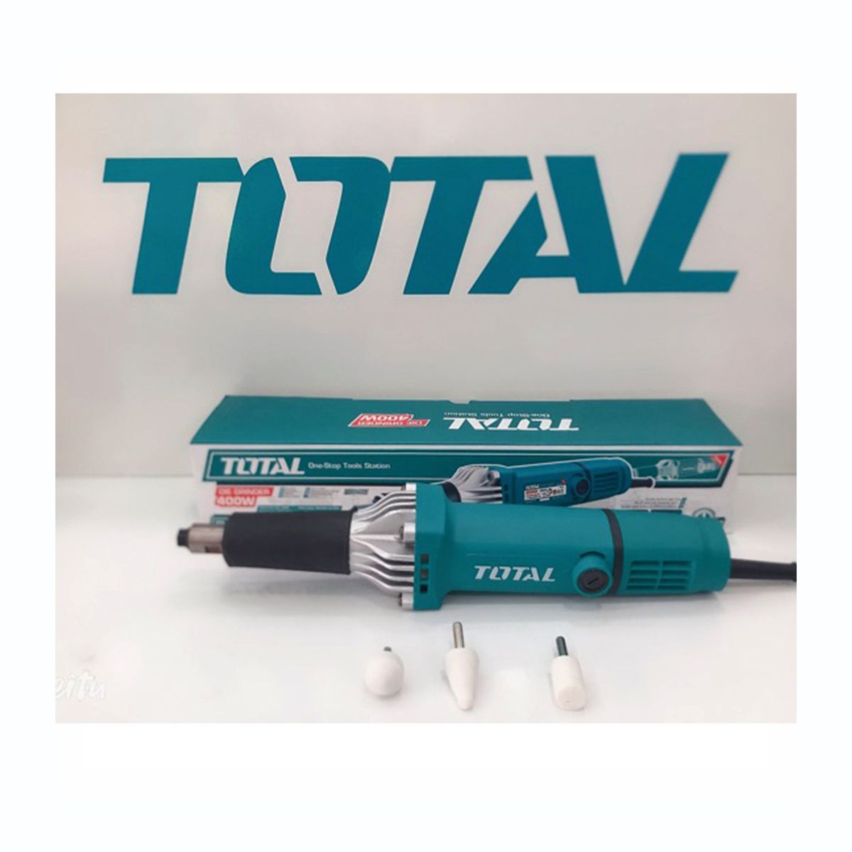 TOTAL TOOLS - RECTIFICADORA 400W ESMERIL RECTO + MUELAS TOTAL - TG504062