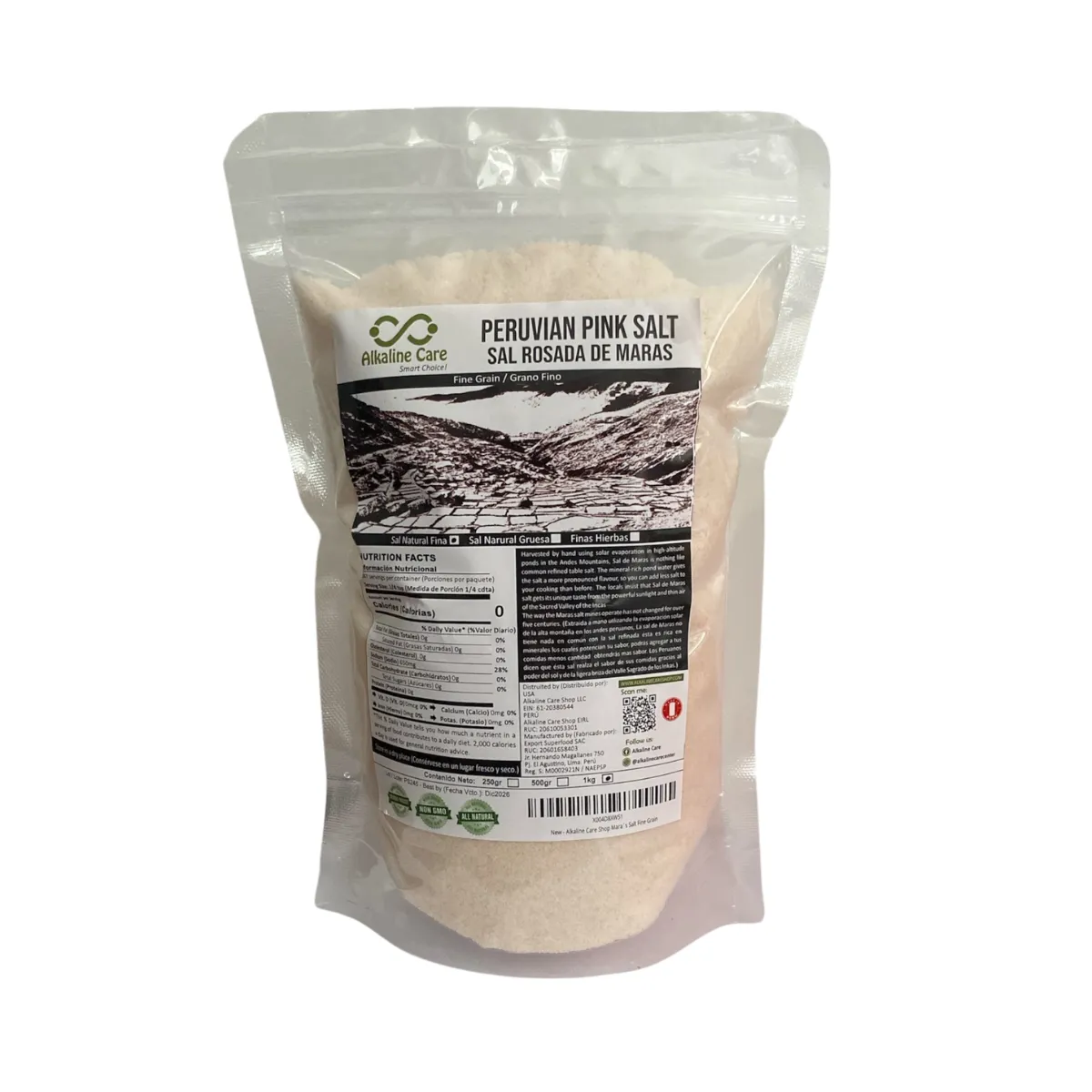 ALKALINE CARE - Sal Rosada de Maras 5kg Alkaline Care