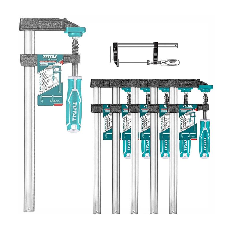 TOTAL TOOLS - PRENSA SARGENTO TIPO F 50Ã—200MM TOTAL- THT1320502 x 5