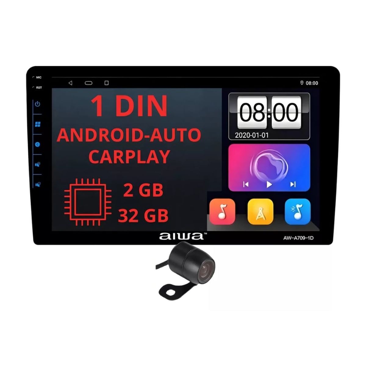 AIWA - Autoradio Aiwa Android 9 2GB+32GB Android Auto Carplay AW-A709-1D
