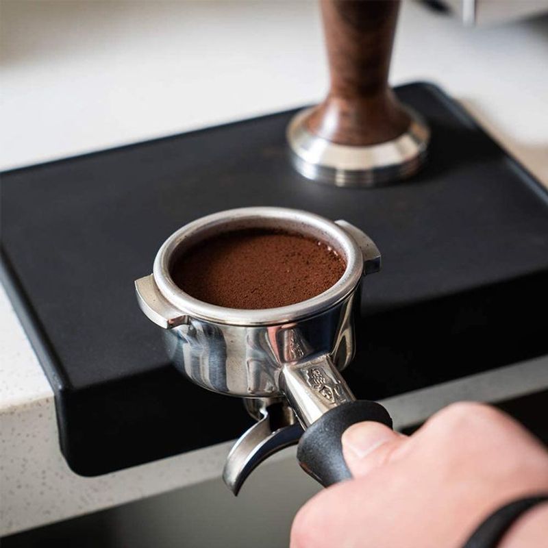 LIMA CON CAFEINA - Tamping Mat de silicona para cafe - Tapete para tampeo cuadrado