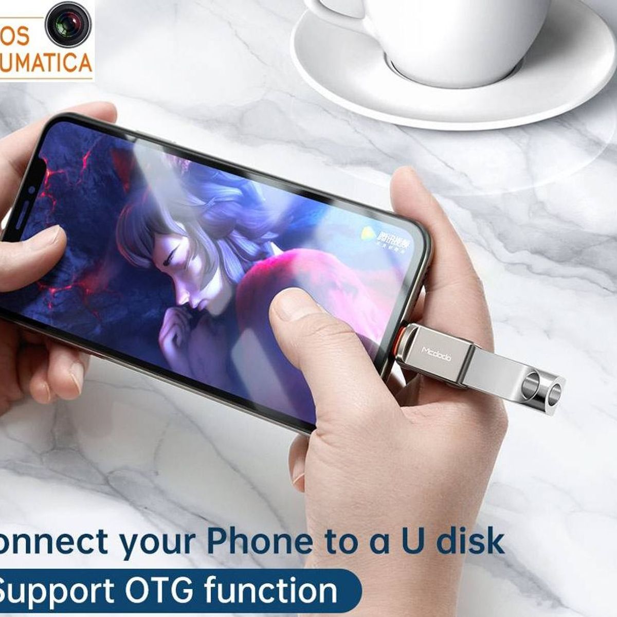 MCDODO - Adaptador OTG - Usb 3.0 a  Tipo C - Alta Velocidad de Transferencia