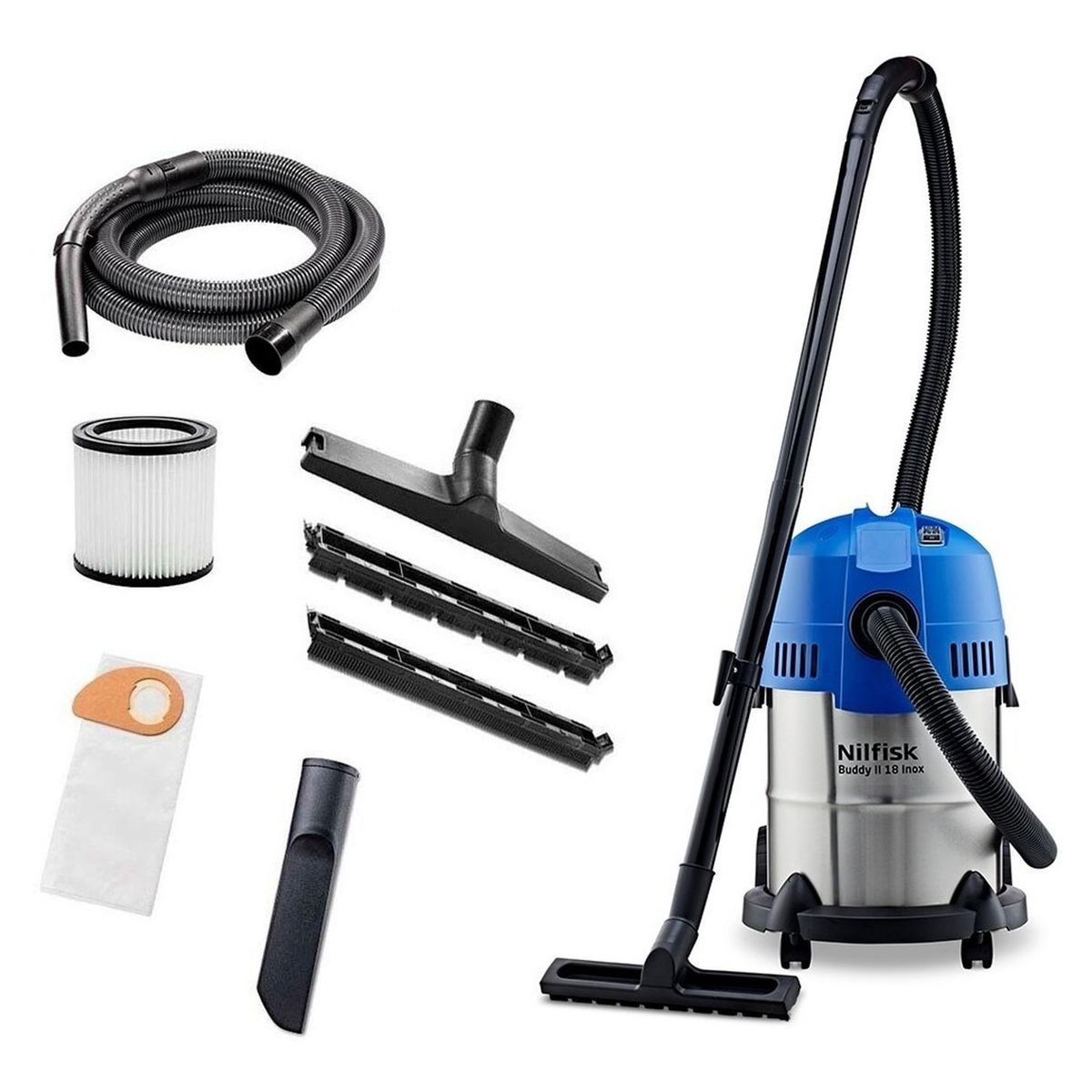 NILFISK - Aspiradora Sopladora S/H Nilfisk Buddy II 18 Inox 18L 1200W
