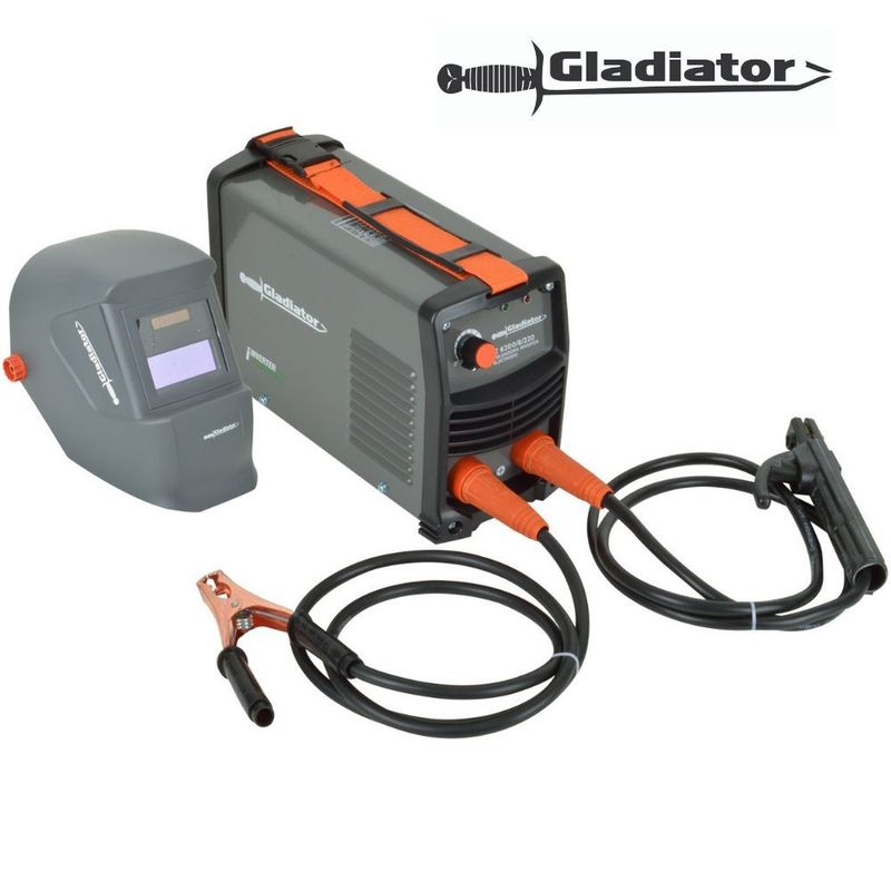 GLADIATOR - Soldadora inv 200amp Gladiator  careta fotosensible IE6200-8-220KM
