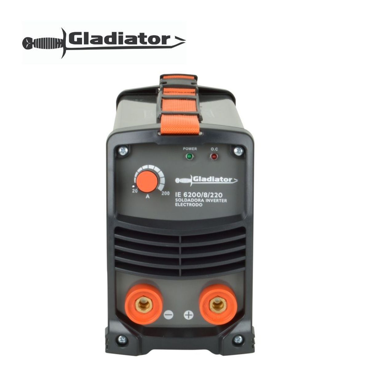 GLADIATOR - Soldadora inv 200amp Gladiator  careta fotosensible IE6200-8-220KM