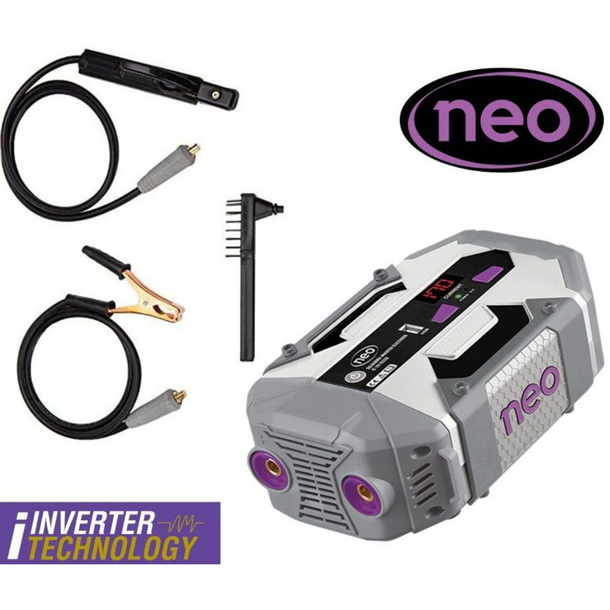 NEO - Soldadora Inverter electrodo 170amp Neo IC10170220 gris