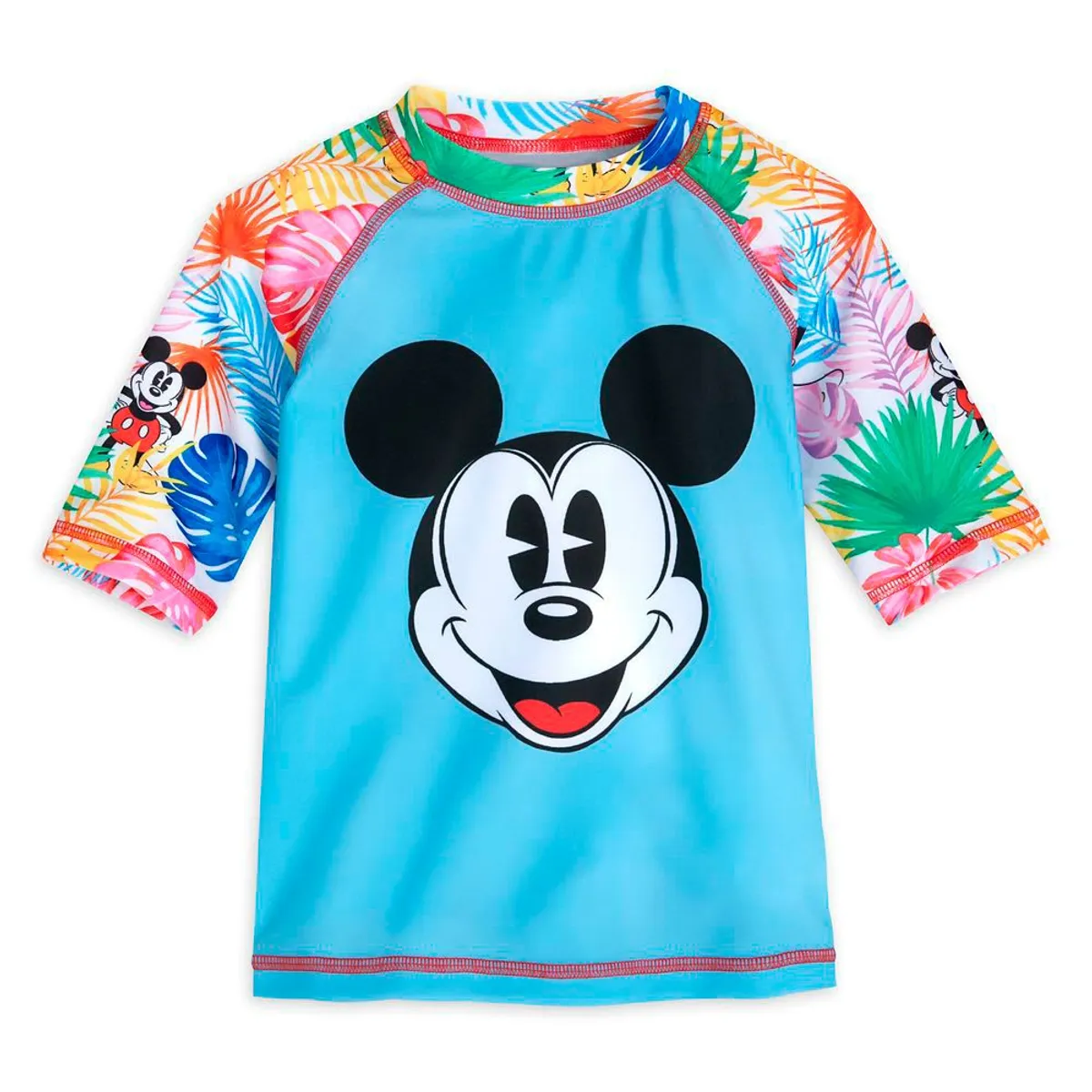 DISNEY - Polo Rash Guard Disney Store Mickey Mouse Hawaiano.