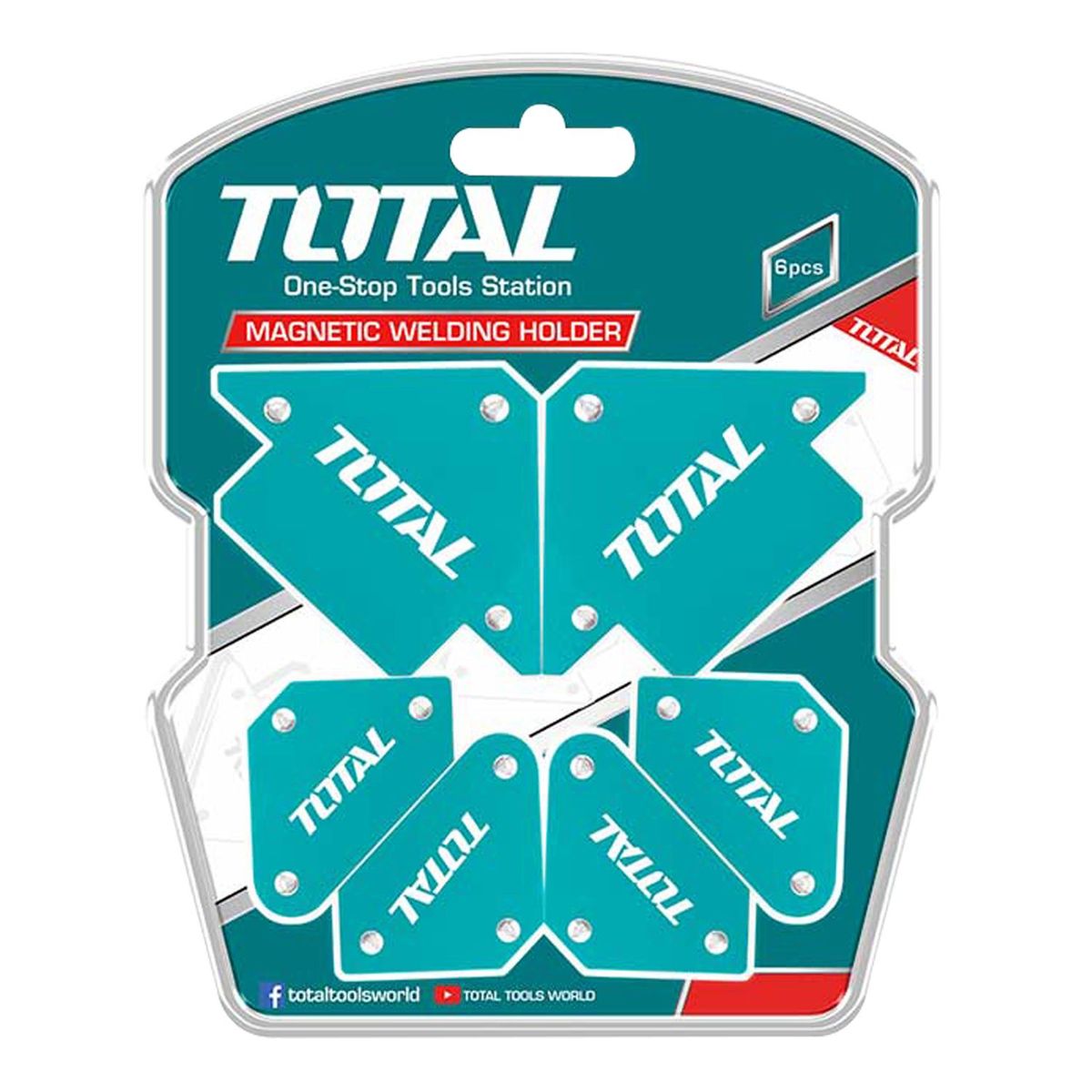 TOTAL TOOLS - JUEGO DE ESCUADRAS MAGNETICAS PARA SOLDAR