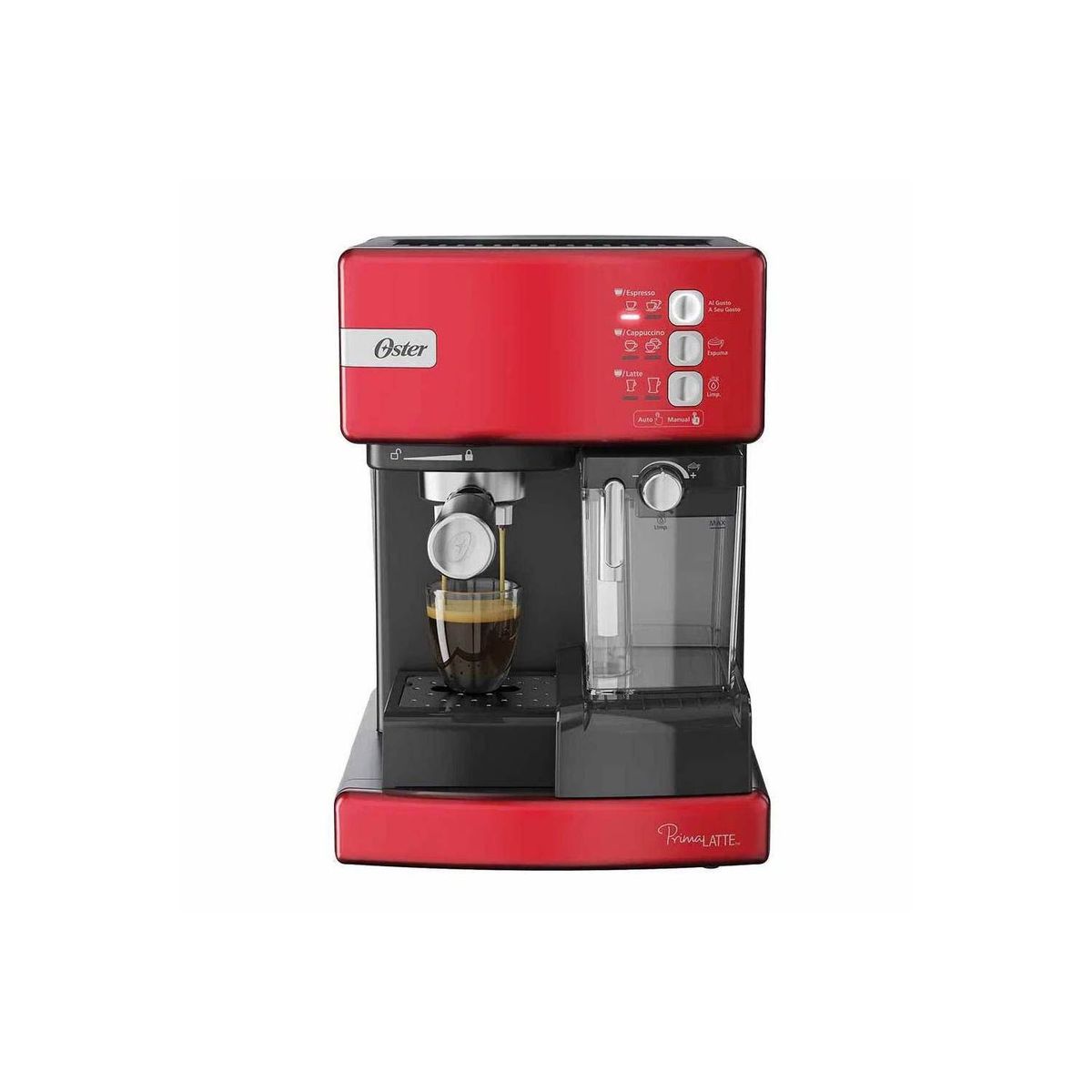OSTER - Cafetera Expresso PrimaLatte BVSTEM6603R - ROJO