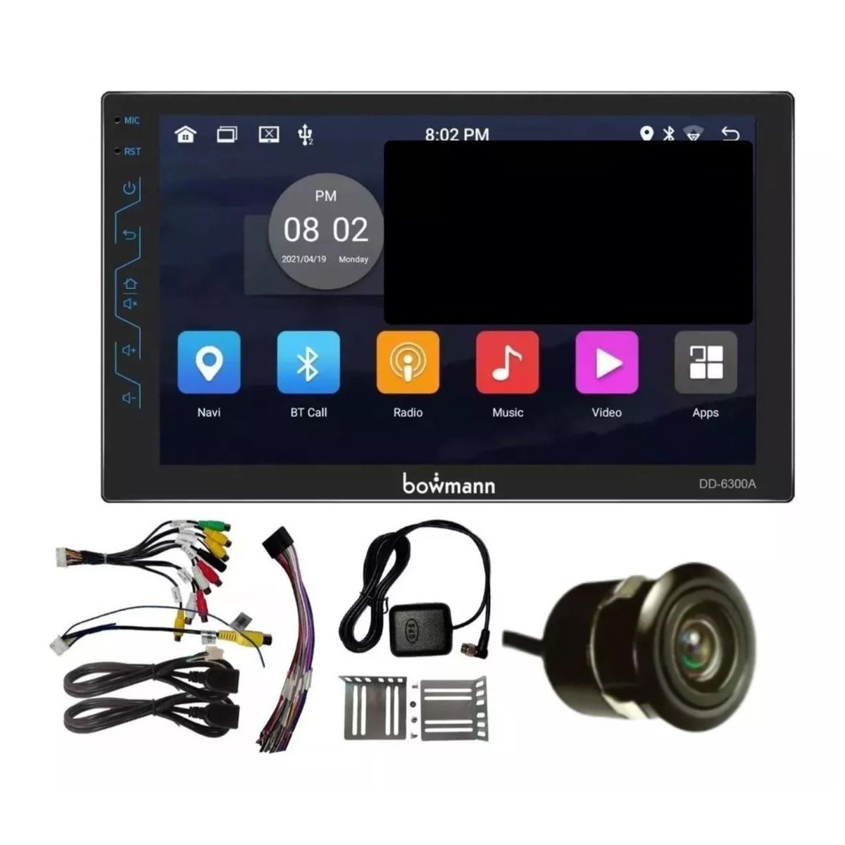BOWMANN - Autoradio Android Bowmann Pantalla 7 HD 2GB + 32GB Wifi GPS Bluetooth