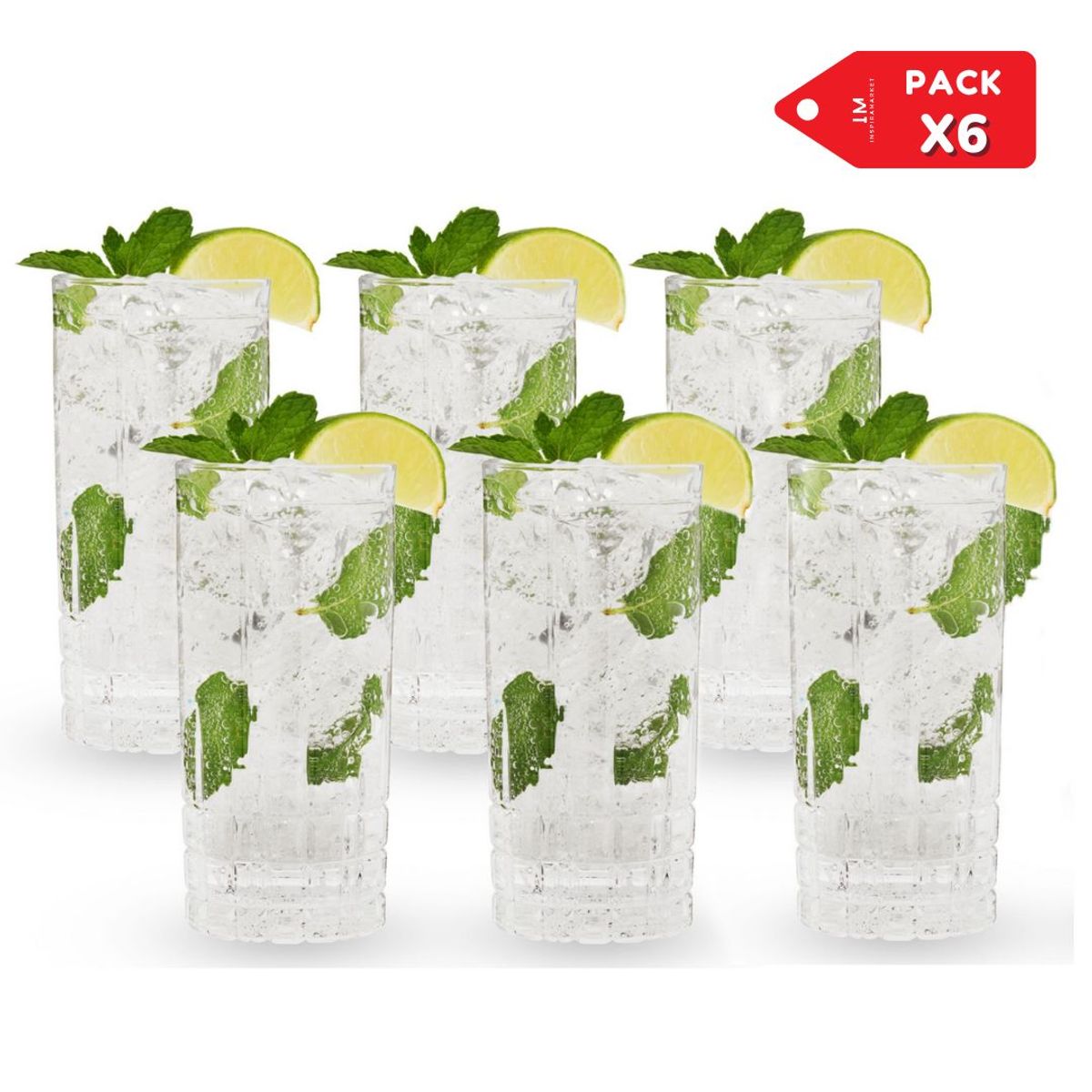 INSPIRA MARKET - Mini Copas Shot Tequila Chupito Pack x 6