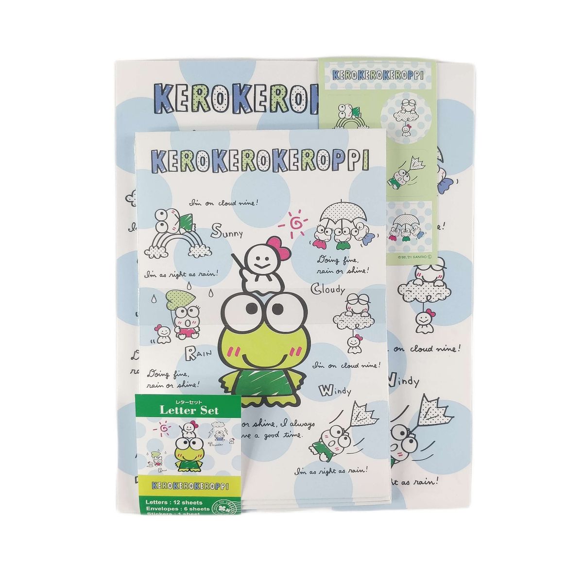 SANRIO - Sanrio - Set de Papel Carta Keroppi Family