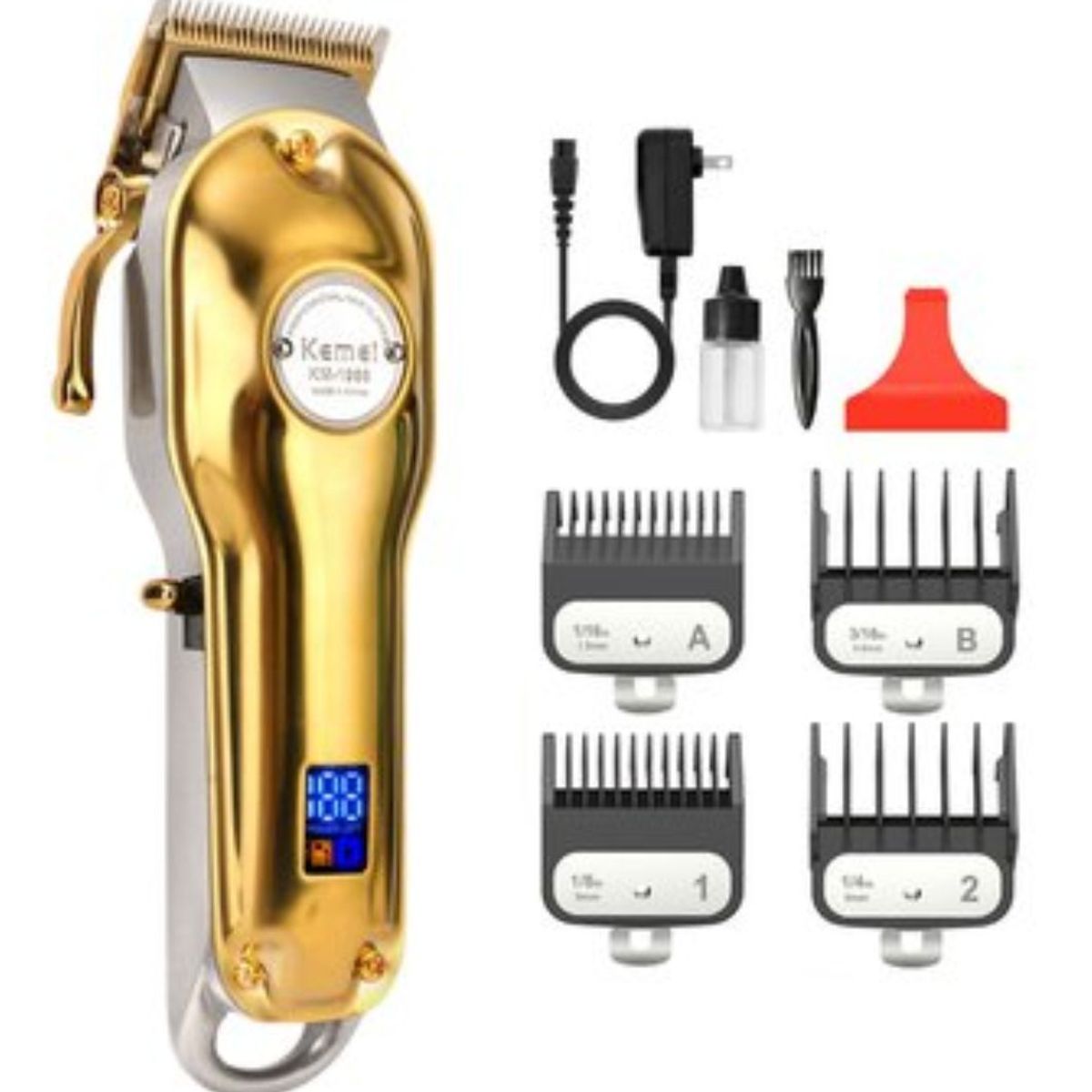 KEMEI - Cortadora de Cabello Inalámbrica Kemei KM-1986