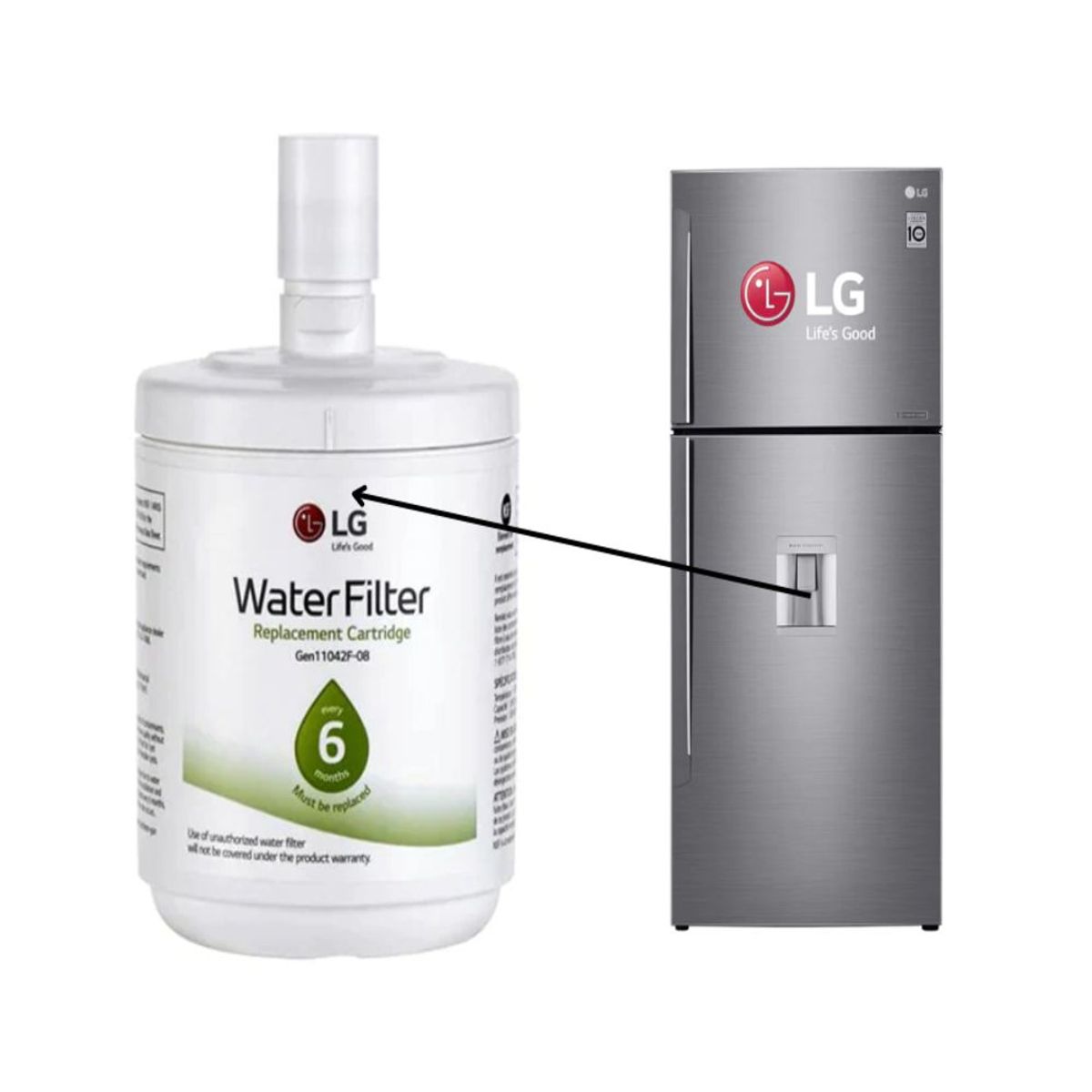 LG - Filtro de Agua para Refrigeradora LG Mod TL500 ADQ360061