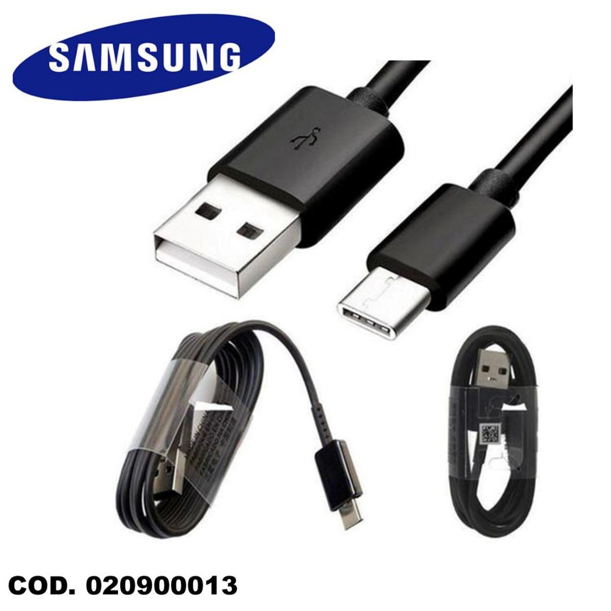 GENERICO - Samsung - Cable USB Tipo C Fast Charger Tipo Original Negro