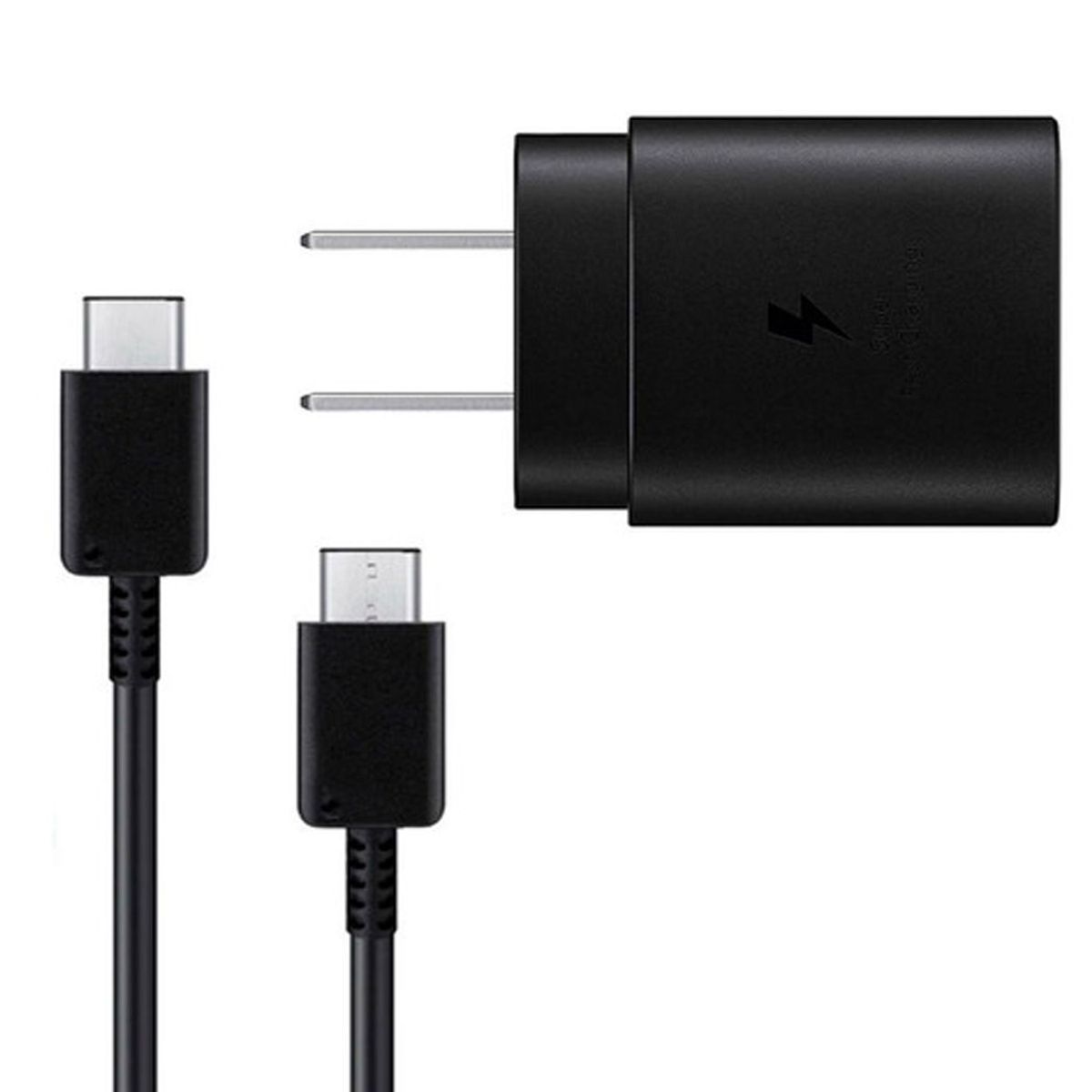 SAMSUNG - Cargador Samsung Galaxy 25W Súper Fast Charging USB C - Negro