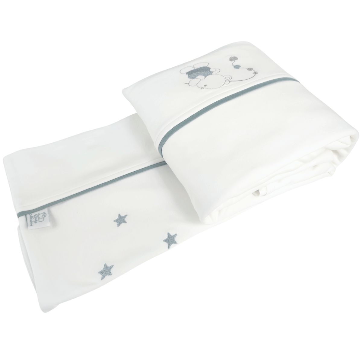 BABY MERINOS - Set de Sábanas Bebe Algodón Cuna Niño - Osito Pescador - BCEMB