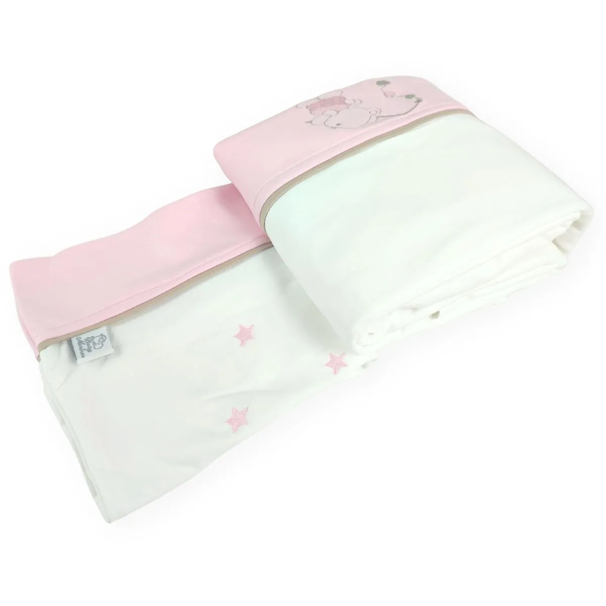 BABY MERINOS - Set de Sábanas Bebe Algodón Cuna Niña - Osita Pescadora - BDR