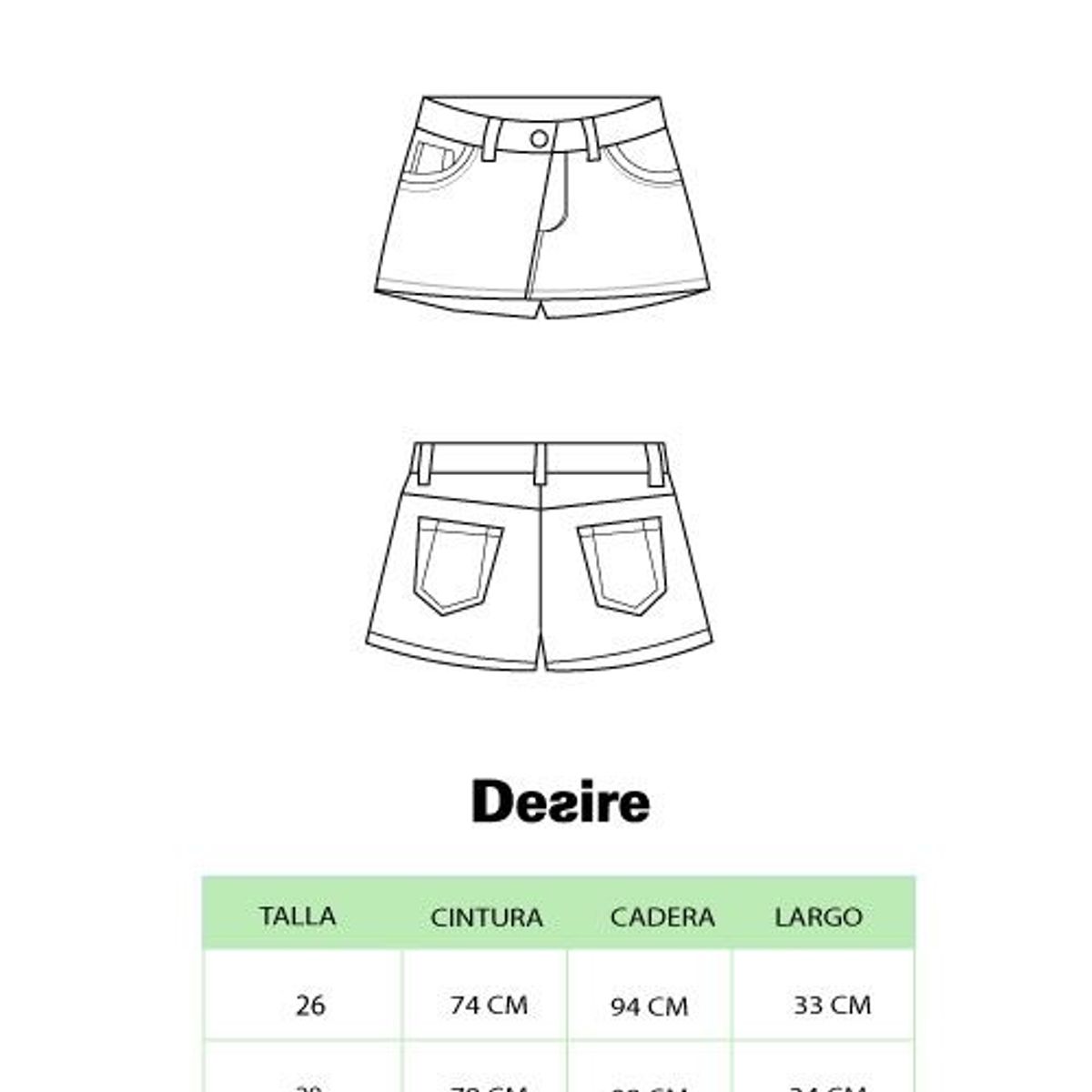 DESIRE - Short Falda Jean Desire Para Mujer