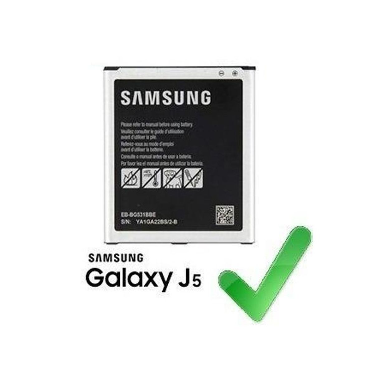 SAMSUNG - Batería Samsung Galaxy J3 J5 GRAND PRIME 2600mAh Original - Plomo