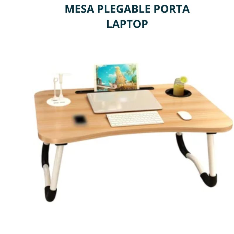 GENERICO - PORTA LAPTOP  PLEGABLE IDELA PARA USARLO SOBRE LA CAMA