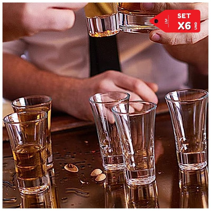 INSPIRA MARKET - Mini Copas Shot Tequila Chupito set x 6 und