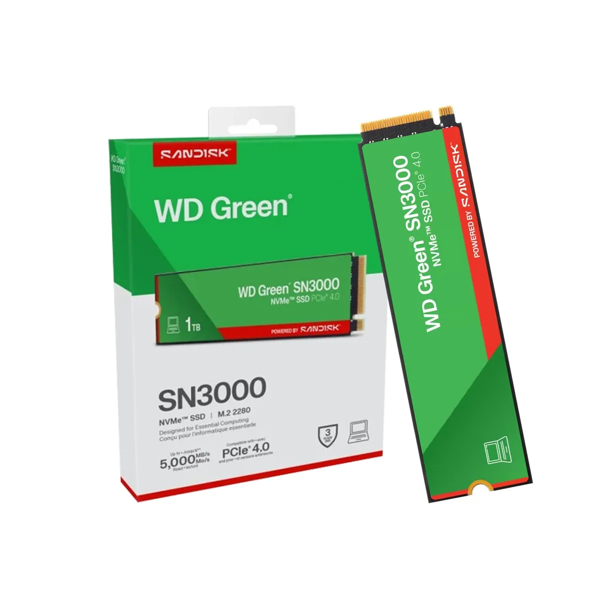 WESTERN DIGITAL - SSD WESTER DIGITAL SN350 500GB GREEN NVME M2