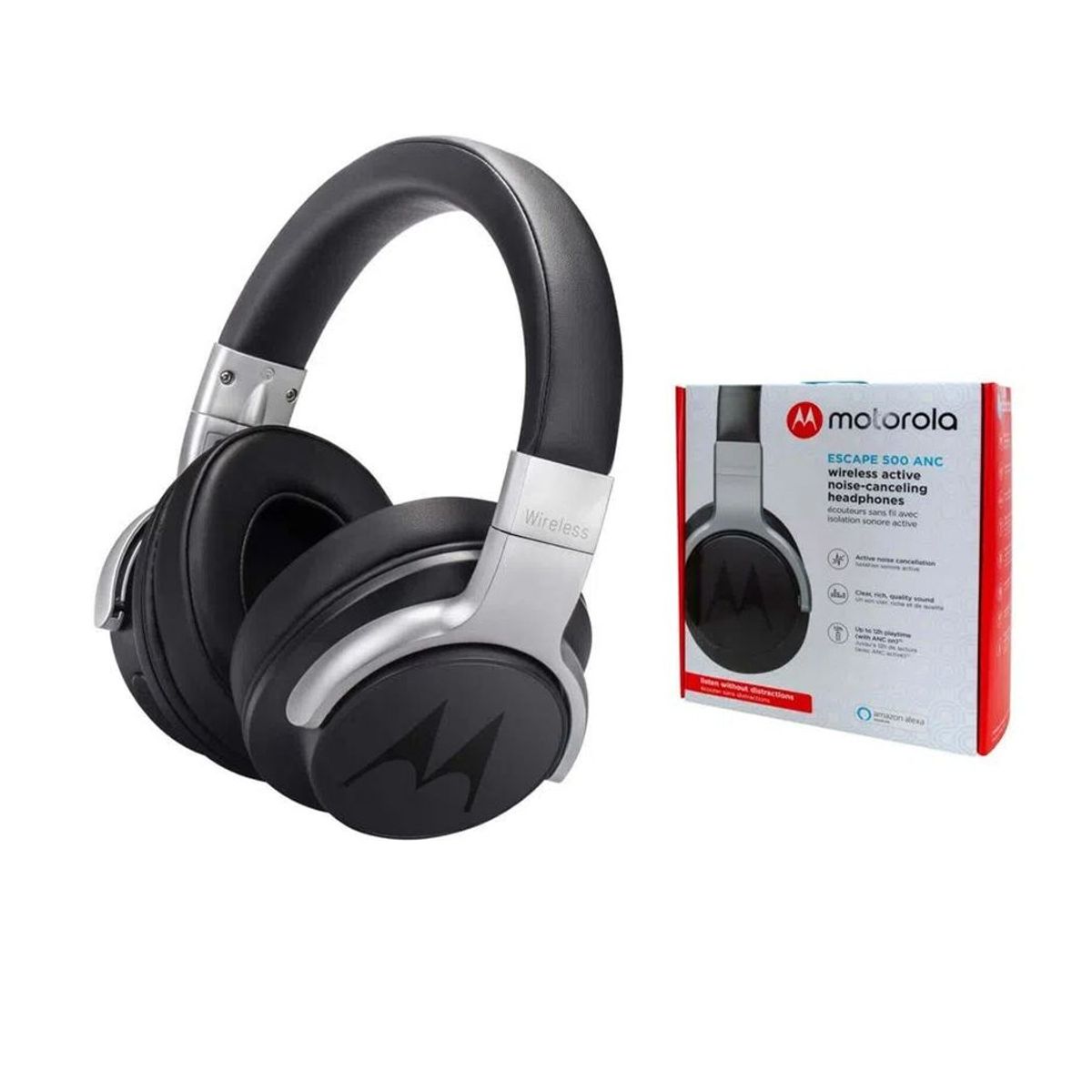 MOTOROLA - Audiófono Motorola Escape 500 ANC Bluetooth IPX4 Negro
