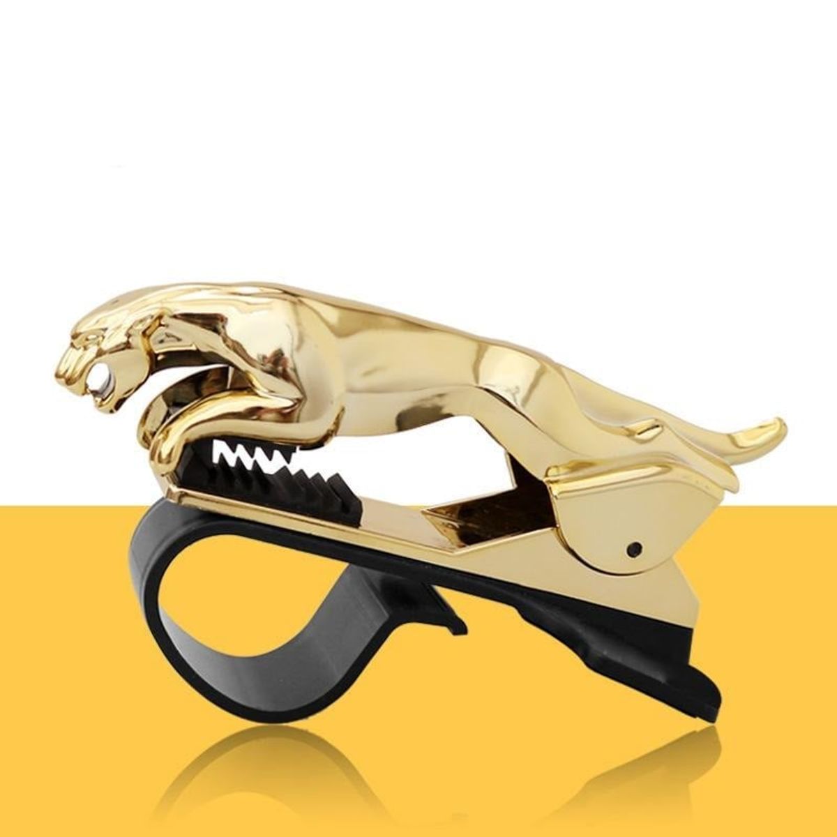 AURELA - Soporte de Celular para Auto de Jaguar Dorado